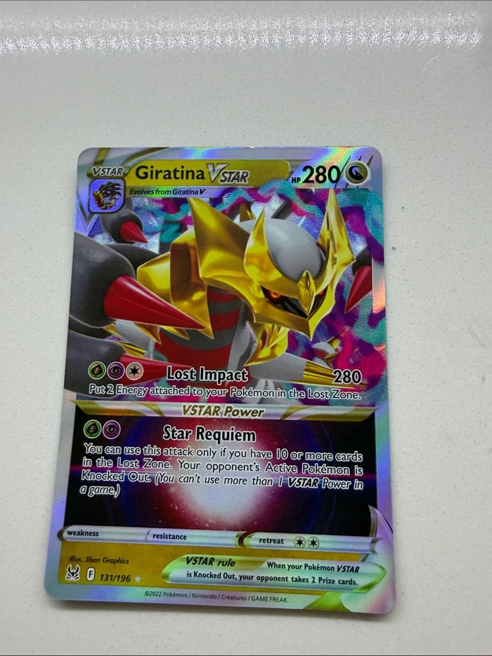 Pokémon Giratina VSTAR 2022 BUNDLE COMES WITH LUXURY BALL AND GIRATINA V.